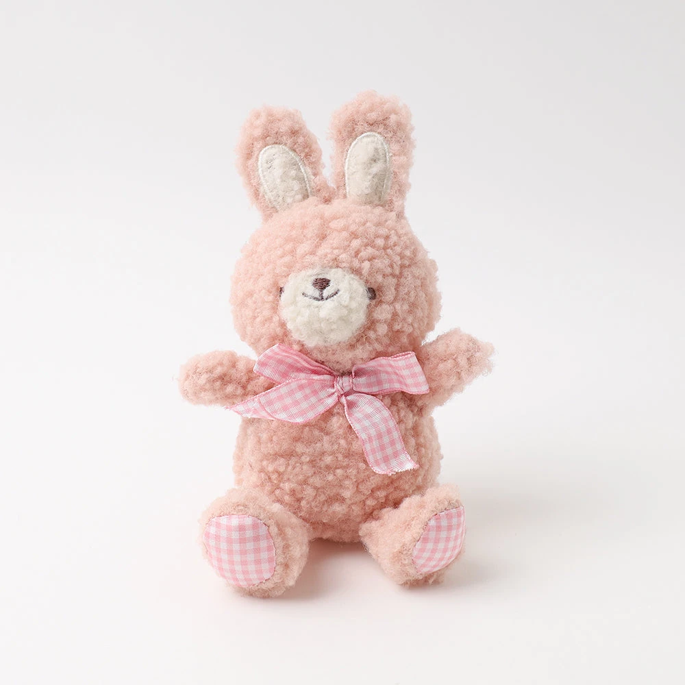 product_image_1763709783.webp うさぎさんギンガムチェックリボンぬいぐるみ - 画像 (1)