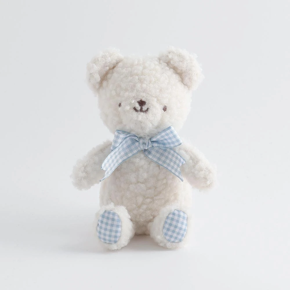 product_image_1763709900.webp くまさんギンガムチェックリボンぬいぐるみ - 画像 (1)