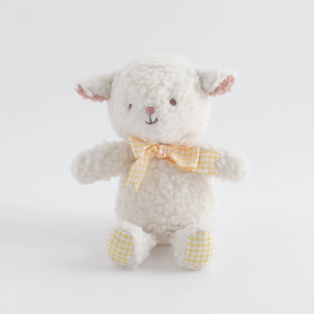 product_image_1763710203.webp ひつじさんギンガムチェックリボンぬいぐるみ - 画像 (1)
