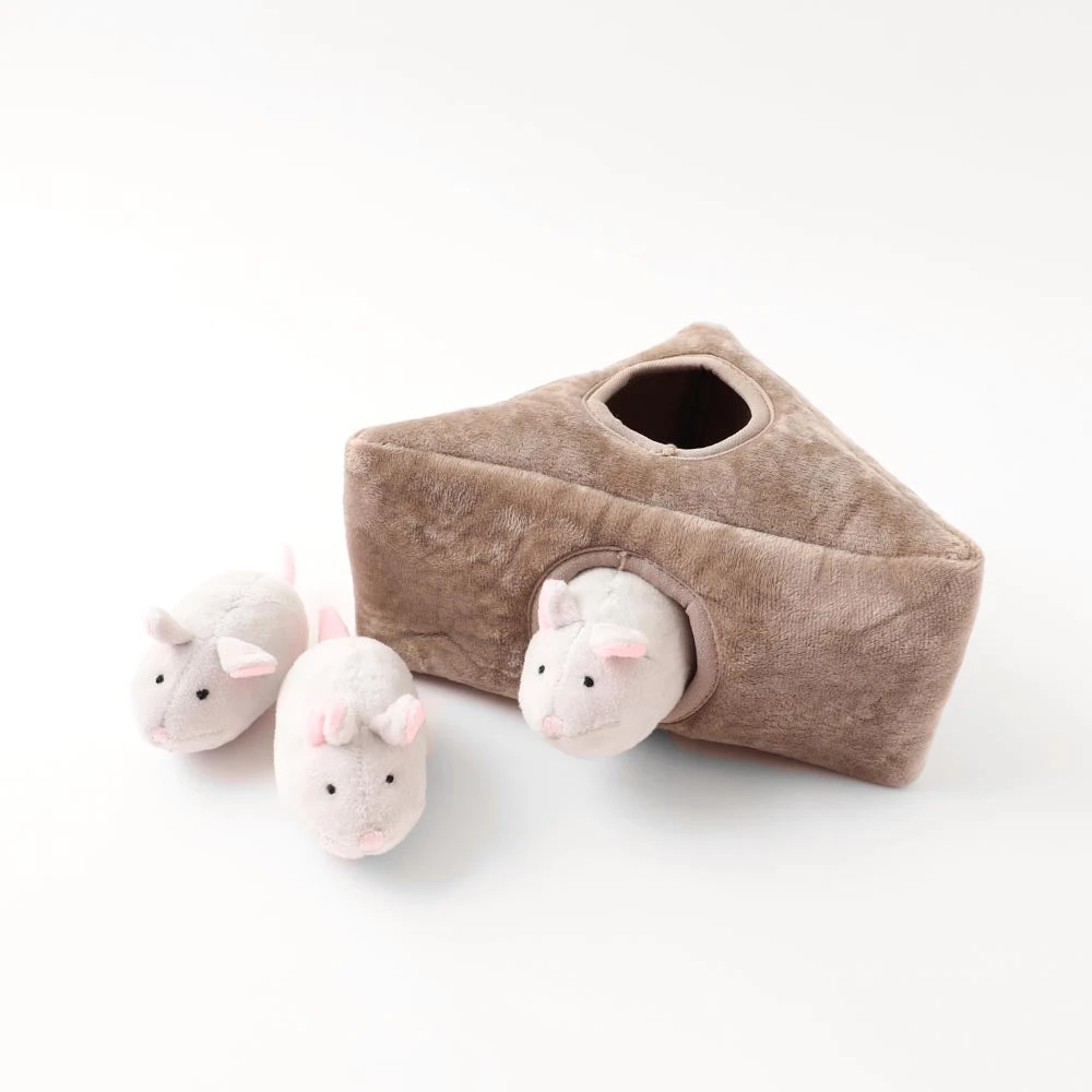 product_image_1763719454.webp 3匹のねずみさんのおもちゃ おうち付 - 画像 (1)
