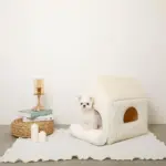 ナチュラル小窓付きコーデュロイペットハウス - 画像 (2)