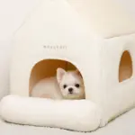 ナチュラル小窓付きコーデュロイペットハウス - 画像 (4)