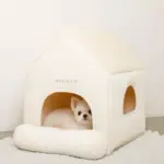 ナチュラル小窓付きコーデュロイペットハウス - 画像 (5)