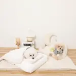 撥水お星さまとお月さま柄刺繍キルティングクッションベッド - 画像 (9)