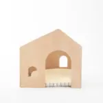 室内用ストライプペットハウス クッション付 - 画像 (10)