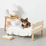 フリル組み立てウッドベッド - 画像 (2)