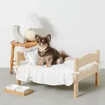 フリル組み立てウッドベッド - 画像 (4)