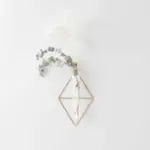 ダイヤ型ウォールフラワーベース フック付 - 画像 (4)