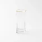 ガラスフラワーベース ゴールド淵 - 画像 (4)