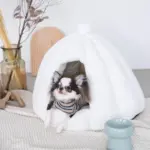 ドーム型セミクローズドペットハウス クッション付 - 画像 (4)