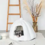 ドーム型セミクローズドペットハウス クッション付 - 画像 (7)