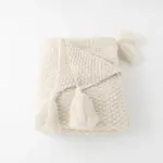 ベッドスローブランケット タッセル付