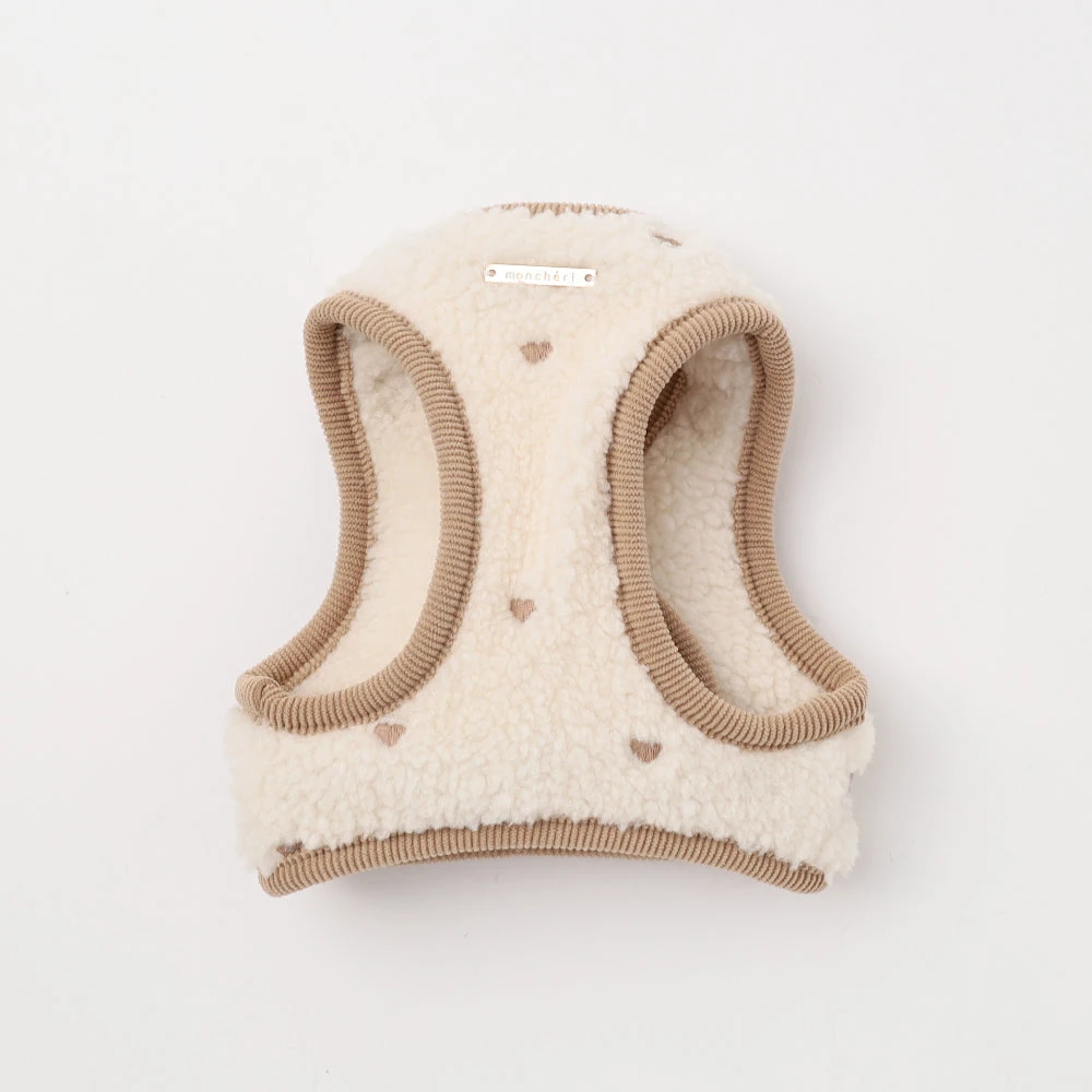 product_image_1763952112.webp ボアハート刺繍ハーネス+リードSET【名入れ刺繍対応】 - 画像 (1)