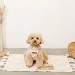 くまさん刺繍ボアハーネス+リードSET【名入れ刺繍対応】 - 画像 (8)