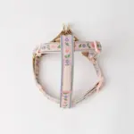 反射フラワー刺繍ハーネス+リードSET【名入れ刺繍対応】 - 画像 (3)