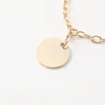 サークルチャームチェーンネックレス【名入れ彫刻対応】 - 画像 (6)