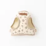 ナチュラルフラワーハーネス＋リードSET【名入れ刺繍対応】