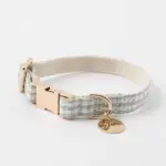 チェックカラー＋リードSET【名入れ彫刻対応】 - 画像 (2)