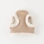 エコレザーボアMIXハーネス+リードSET【名入れ刺繍対応】