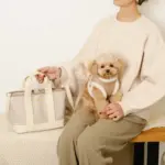 エコレザーボアMIXハーネス+リードSET【名入れ刺繍対応】 - 画像 (10)