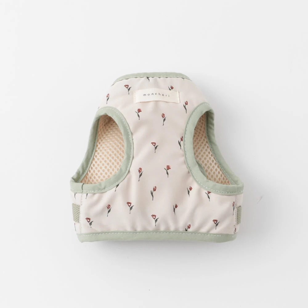 product_image_1763963583.webp チューリップ柄ハーネス+リードSET【名入れ刺繍対応】【旧モデル】 - 画像 (1)